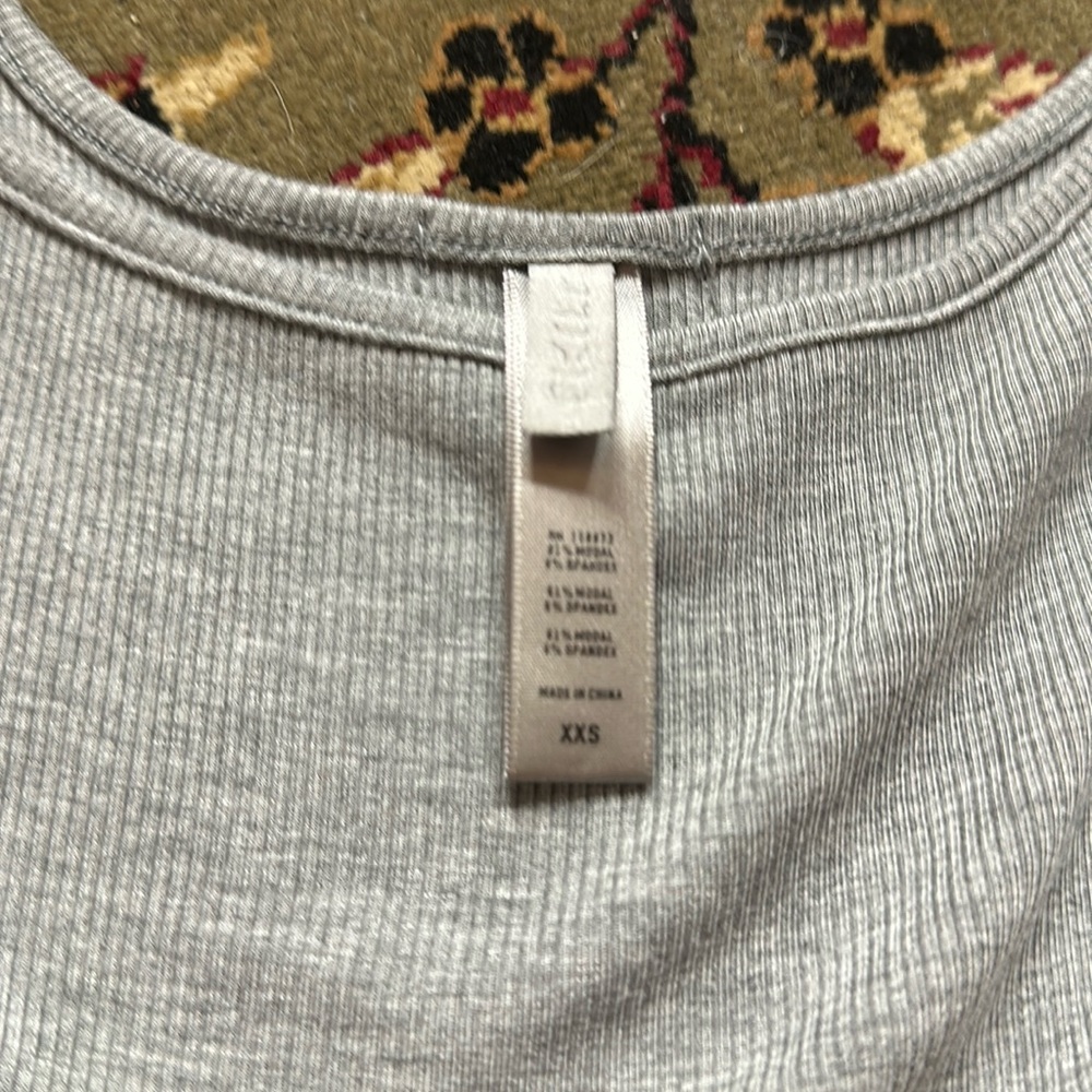 Skims heather grey long slip dress